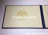 Диплом техникума СССР, старого образца, образец, титульный лист-3
